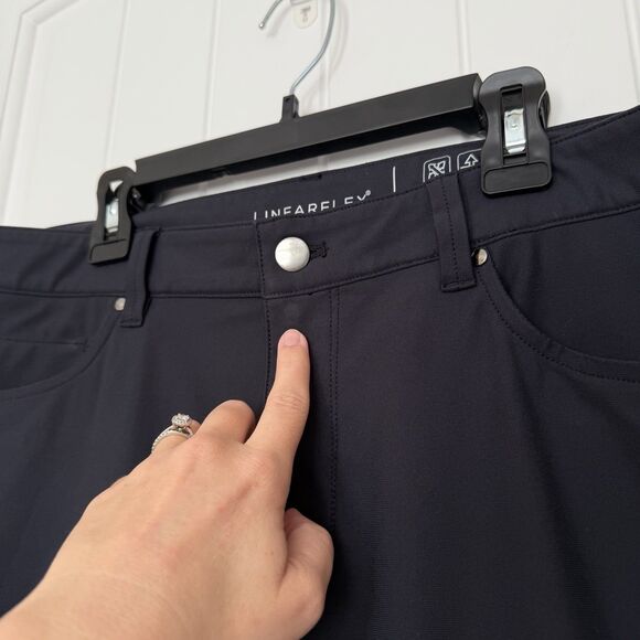 LinearFlex Golf Pants Men’s 34x28 Navy Blue Performance Straight Leg Casual Golf - Picture 4 of 10